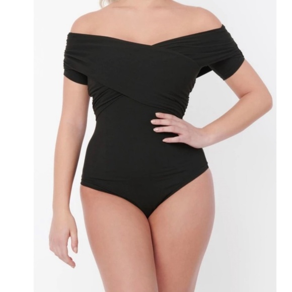 Unique Vintage - Offshoulder Daydreamer Bodysuit - Picture 1 of 10